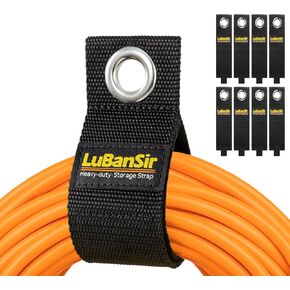 Lubansir 9 Pack Extension Sconder ، حزام تخزين سلك التمديد مقاس 17 بوصة لتنظيم المرآب وتخزينه