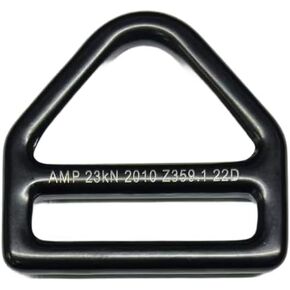 Fusion Climb Prevail Drop Forged Alloy Steel Single Slotted D-Ring, Black