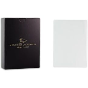 SleeveChief Premium Quality Trading Card Oversleeves | Ultra Durable & Clear Card Sleeves | Matte | Japanese Size | 70 Pcs