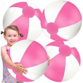 Whaline 3pcs قابلة للنفخ كرة الشاطئ الجولة كرات PVC ألعاب لعبة لطيف لصيف هاواي تمييز تراديك ديكور شاطئ الحفلة