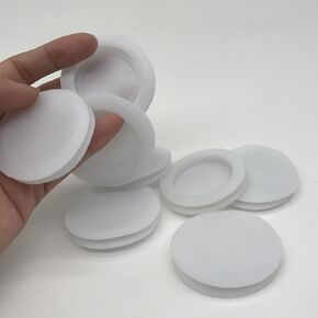 White Piggy Bank Plug Plug Plug Bunderbank Hole Plug Plud Piggy Bank Cover Cover Plastic Round Slop (6 ، OD: 50 مم معرف: 40 مم)