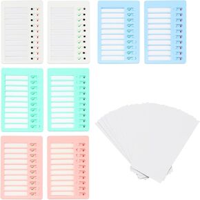 8Pcs Blank Chore Chart Kids Chore Chart with 10 Replacement Cardboard, Chore Chart for Kids Multiple Kids, Chores Checklist Task Board Sliding Routine Chart, ADHD Tools and Visual Schedules
