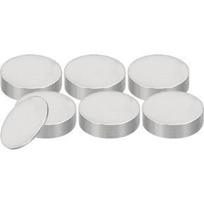 PATIKIL 66 Pcs Metal Stamping Blanks, 22mm Round Stamping Name Tags Stainless Steel Blanks Metal Plate Disc Circle for Laser Engraving Stamping Dog Tags Keychain Making