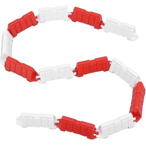 50pcs حواجز المسار RC Road 1:18 RC Car Drifting Racing Field Fence Roadblocks لإكسسوارات سيارة التحكم عن بعد الأحمر والأبيض