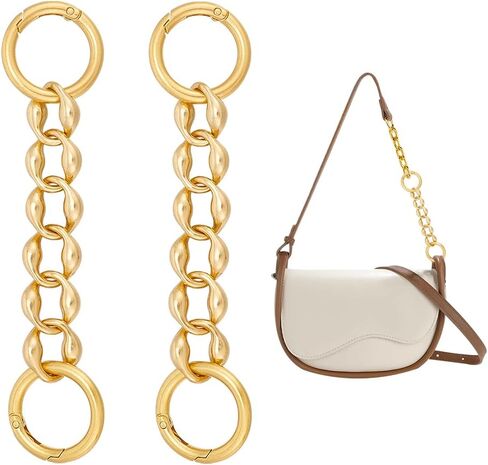 UNICRAFTALE 2Pcs 5.77" Purse Strap Extenders with Spring Clasps Bag Extender Chain Purse Extender Chain Purse Extender Replacement Accessory Bag Chain Straps for Purse Clutch Handbag Supplies in Saudi Arabia