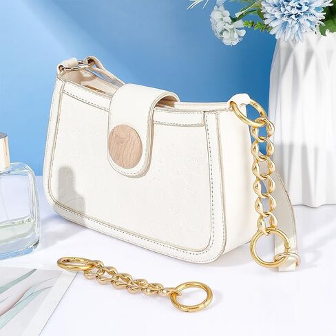 UNICRAFTALE 2Pcs 5.77" Purse Strap Extenders with Spring Clasps Bag Extender Chain Purse Extender Chain Purse Extender Replacement Accessory Bag Chain Straps for Purse Clutch Handbag Supplies in Saudi Arabia