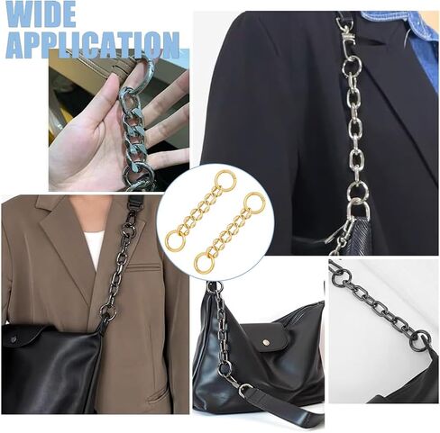 UNICRAFTALE 2Pcs 5.77" Purse Strap Extenders with Spring Clasps Bag Extender Chain Purse Extender Chain Purse Extender Replacement Accessory Bag Chain Straps for Purse Clutch Handbag Supplies in Saudi Arabia