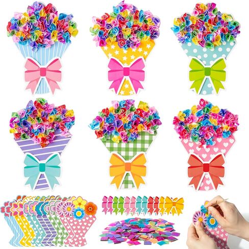 3sscha 12 Packs Winter Polar Animals Poking Craft Kit - Christmas Creative DIY Foam Poke Fabric Art Set for Kids Make Your Own Winter Card Party Decor Gift School Classroom Rewards Activity Supplies in Saudi Arabia