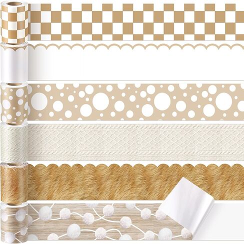 6 Rolls 196.8ft Colorful Composition Bulletin Board Border Composition Notebook Classroom Decoration Back to School Board Trim Bulletin Chalkboard Wall Decorations for Office School Wall in Saudi Arabia