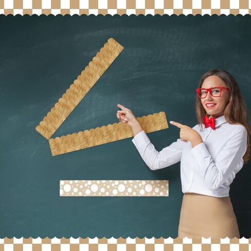 6 Rolls 196.8ft Colorful Composition Bulletin Board Border Composition Notebook Classroom Decoration Back to School Board Trim Bulletin Chalkboard Wall Decorations for Office School Wall in Saudi Arabia