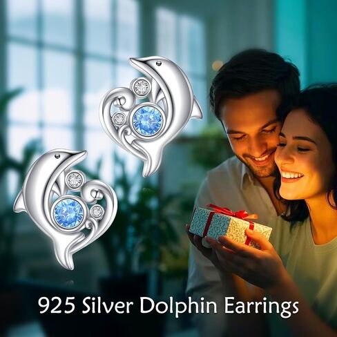 Horseshoe Earrings 925 Sterling Silver Blue Opal Horse Shoe Studs Earrings Hypoallergenic Jewelry Gifts for Women Men in Saudi Arabia