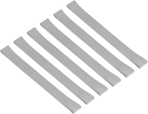 PATIKIL Towel Bands, 12 Pack Elastic Beach Chair Towel Clips, Windproof Silicone Rubber Bands Straps, Gray in Saudi Arabia