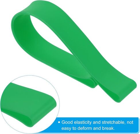 PATIKIL Towel Bands, 12 Pack Elastic Beach Chair Towel Clips, Windproof Silicone Rubber Bands Straps, Gray in Saudi Arabia
