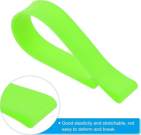 PATIKIL Towel Bands, 12 Pack Elastic Beach Chair Towel Clips, Windproof Silicone Rubber Bands Straps, Gray in Saudi Arabia