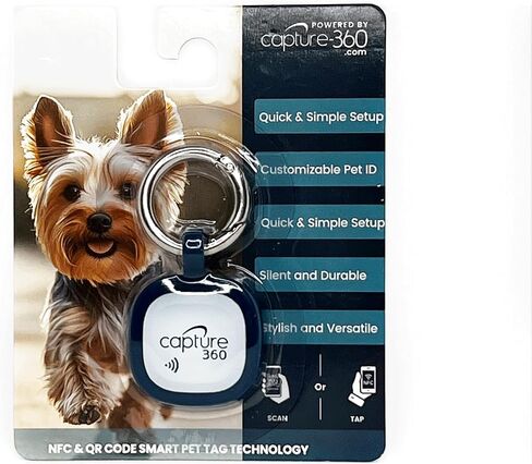 QR Code & NFC Silicone Silent Smart Pet ID Tag – Waterproof, Durable, Customizable Digital ID for Dogs & Cats – Easy Setup, Lost Pet Finder, Cloud Storage Option (RED) in Kuwait