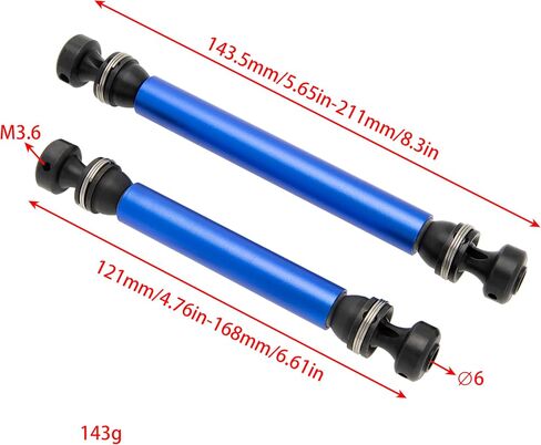 DKKY RYFT Driveshaft Front Rear Drive Shaft for Axial RBX10 RYFT 4X4 Rock Bouncer (Blue) in Saudi Arabia