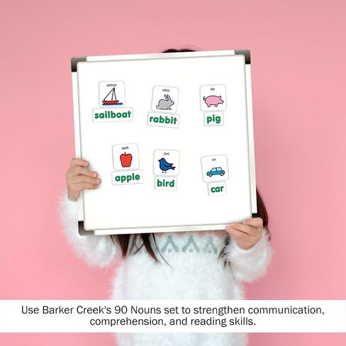 Barker Creek Learning Magnets ، للأطفال ، رمز اتصال الصور مغناطيس الأسماء عالية التردد والكلمات المصاحبة (3005) in Saudi Arabia