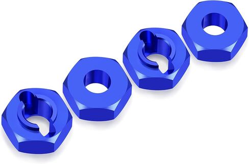 4Pcs Aluminum Wheel Hex Hubs Adapter RC Hex Combiner Upgrade Parts for Losi 1/24 Micro-B 2WD RC Car Buggy (Blue) in Saudi Arabia