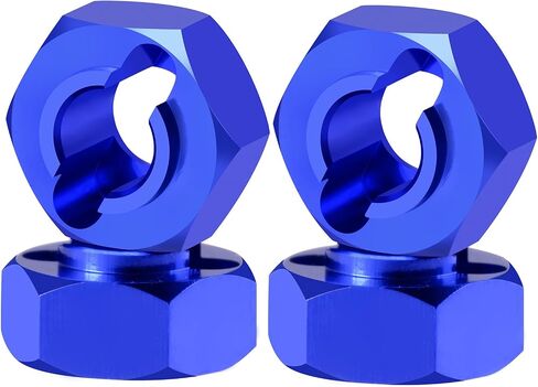 4Pcs Aluminum Wheel Hex Hubs Adapter RC Hex Combiner Upgrade Parts for Losi 1/24 Micro-B 2WD RC Car Buggy (Blue) in Saudi Arabia