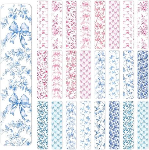 AFRITEE Blank Acrylic Bookmark Stickers - 24 Sheets Bible Inspirational Quotes UV DTF Sticker for Blank Bookmark, Christian Flowers Rub on Transfer Decals DIY Bookmarks Decoration Gift for Book Lover in Saudi Arabia