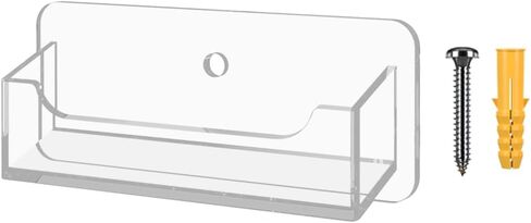 Marketing Holders Hanging Business Card Holder with Hardware for 3.5" x 2" Gift Cards Retail Holder Reward Points and Contact Card Display Clear Acrylic Rack in Saudi Arabia