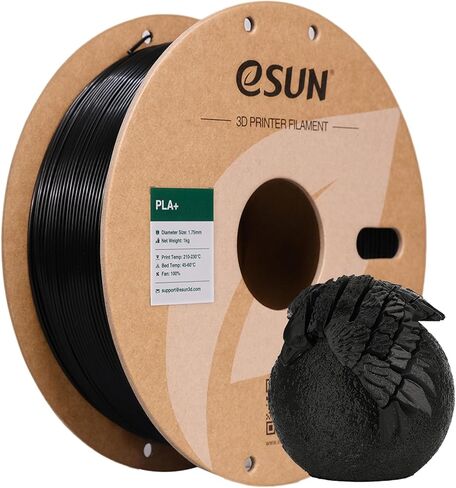 eSUN PLA+ Filament 1.75mm Grey 1KG, 3D Printer Filament Dimensional Accuracy +/- 0.03mm, 1kg Cardboard Spool(2.2lbs) 3D Printing Filament, Fits for Most FDM 3D Printers in Kuwait
