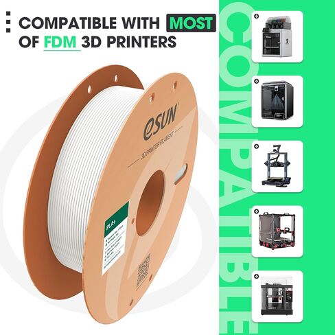 eSUN PLA+ Filament 1.75mm Grey 1KG, 3D Printer Filament Dimensional Accuracy +/- 0.03mm, 1kg Cardboard Spool(2.2lbs) 3D Printing Filament, Fits for Most FDM 3D Printers in Kuwait