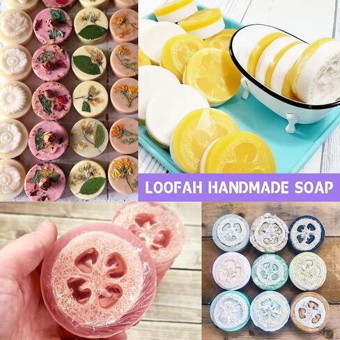 Moukiween Big Round Silicone Soap Molds, 3 Inch Cylinder Silicone Mold for Loofah Soap Making, Shower Steamer, Bath Bombs, Lotion Bars (Set of 2) in Saudi Arabia