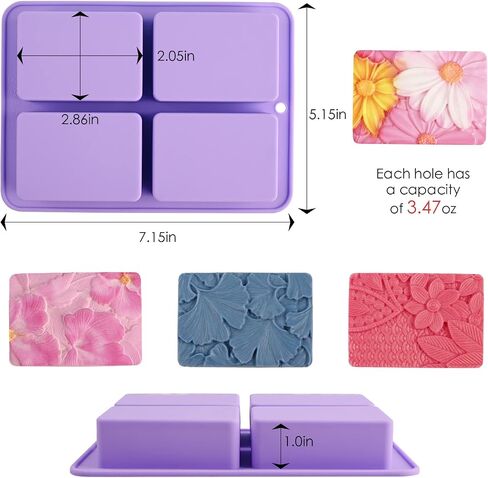 Moukiween Big Round Silicone Soap Molds, 3 Inch Cylinder Silicone Mold for Loofah Soap Making, Shower Steamer, Bath Bombs, Lotion Bars (Set of 2) in Saudi Arabia