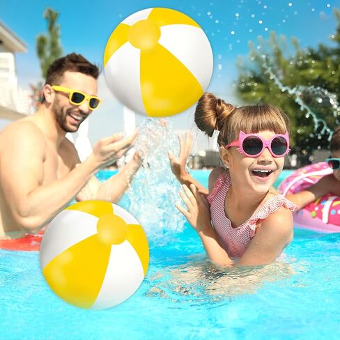 Whaline 3pcs قابلة للنفخ كرة الشاطئ الجولة كرات PVC ألعاب لعبة لطيف لصيف هاواي تمييز تراديك ديكور شاطئ الحفلة in Kuwait