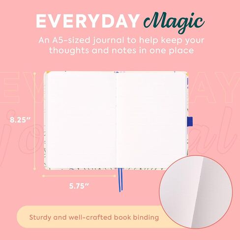 مجلة Happy Planner الصغيرة غير المؤرخة مع 80 صفحة من ورقة GSM السميكة 100 ، وحجم A5 ، وتخطيط مبطنة بالنقطة ، والعث الصوفي in Kuwait