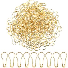 Gold Safety Pins, 500 Pcs 0.8" Metal Bulb Pins Mini Clothing Tag Pins Gourd Pin for DIY Crafts Sewing Clothes Home Accessories
