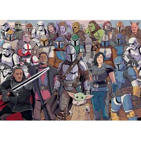 Ravensburger Star Wars: The Mandalorian Challenge 1000 Piece Jigsaw Puzzle | Unique Piece Design | Softclick Technology | Ideal Gift for Puzzle Enthusiasts
