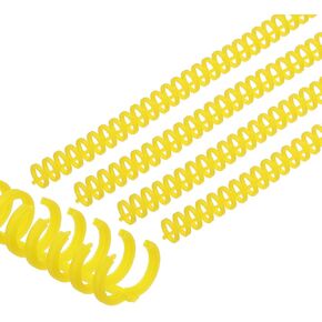 PATIKIL 12mm(1/2") Plastic Spiral Binding Coils, 25 Pcs Binding Spirals 85 Sheet Capacity 3:1 Pitch Binding Spirals for Binding Paper Sheets, Transparent Pink