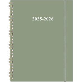 2025-2026 Planner - 18 Months Weekly & Monthly Planner from January 2025 - June 2026, Elastic Closure, Inner Pocket, 8.5" x 11", Teal