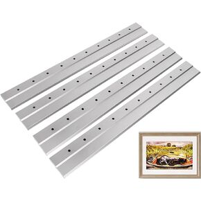 2 Pair 18 Inch French Cleat Hanger, French Cleat Picture Hanger, Aluminum Z Hanger French Cleat for Hanging Picture Mirrors Headboard Interlocking Wall Mounting Brackets, Mirror Hangers, 90lbs