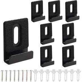 Zorfeter 22Pcs 3/8 Mirror Holder Clips, Crystal Clear Plastic Mirror Mounting Clip, Glass Retainer Clips Kit for Fixed Mirror Box Door Wall, Mirror Hanging Hardware Frameless