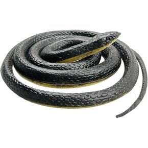 MOROFME واقعية الثعابين المطاطية المزيفة ألعاب الأفعى الأفعى السوداء Mamba Snakes التمييز للحفاظ على الطيور بعيدا 51's البلاستيك الأفعى مزحة كوبرا لحديقة عيد الهالوين يوم الأحمق