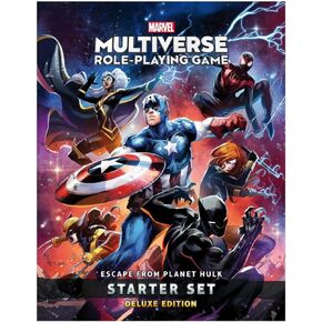 Marvel Multiverse RPG: Escape from Planet Hulk Starter Kit-لعبة الأدوار الخارقة المليئة بالأفعال ، لعبة الاستراتيجية للأطفال والكبار ، تتراوح أعمارهم بين 12+ ، 2-7 لاعبين ، صنعها CMON