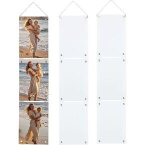 Sublimation Metal Photo Blanks 6x8 Inch 1 Set Hanging Collage Picture Aluminium Sign Wall Decoration 1MM Thickness