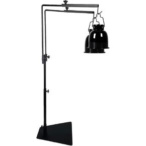 kathson 2 Hooks Reptile Dual Lamp Stand Adjustable 15 to 36.2" Reptile Basking Metal Lamp Holder Bracket Heat Light Hanger Holder Floor Light Support for Snake Lizard Turtle Amphibian