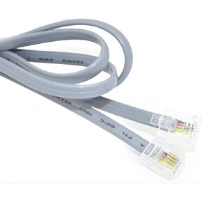 Neortx RJ11 إلى RJ11 كابل 3 قدم ، 1 متر الهاتف سلك الهاتف خط سلك سلك سلك الذكور إلى الذكور RJ11 6P4C موحد للآلة فاكس الهاتف الأرضي (رمادي)
