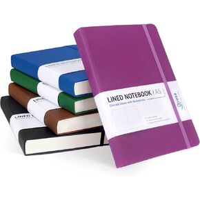 5 أجهزة الكمبيوتر المحمولة للمجلة Gack Hardcover Journal للعمل 320 صفحة A5 المجلات السميكة 5.8 × 8.4 بوصة 100 GSM Paper College المحكم للكتابة ، والدوار ، وأخذ الملاحظات.