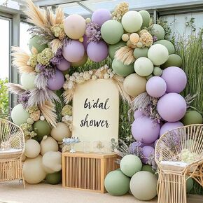 White Sand Gold Balloon Garland - Double Stuffed Pastel Cream Beige Matte Neutral Nude Balloon Arch Kit for Boho Baby Shower Birthday Bridal Wedding Party Decoration