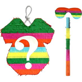 Apinata4u fiesta baby anyie pinata - مثالي للكشف عن الجنس عن الحفلات وموضوعات سينكو دي مايو - هو أو هي؟ فتى أم فتاة؟ سينور أو سينوريتا؟ مستلزمات حفلات استحمام الطفل المثالية!