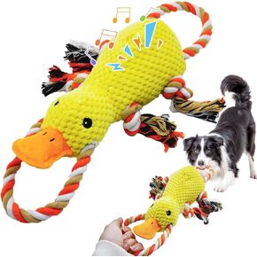 لعبة Tug of War Dog Toy ، ألعاب كلب صاخبة للمضغرين العدوانيين ، ألعاب Puppy Puppy التفاعلية لإبقائهم مشغولين