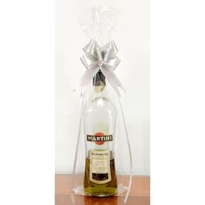 أكياس Zipseven Cellophane لزجاجات النبيذ 6 × 18 بوصة أكياس هدايا واضحة مع أقواس الشريط ، وأكياس التشيلو غلاف زجاجة هدايا بلاستيكية واضحة للالتفاف (حزمة 5 ، 6 * 20)