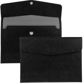1 PCS PU Document Document File Folder Folder Right A4 A4 ENVELOPE PROCENT PROCEST PROCTROPLIO PROMBERIESS PRIVATE FIRCHERESS مع إغلاق مغناطيسي (أسود)