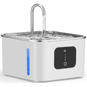 Cat Water Fountain, BUPPLEE 3.5L/118oz Automatic Pet Fountain 4000mAh Battery Operated Water Dispenser for Cats Dogs Indoor Outdoor
