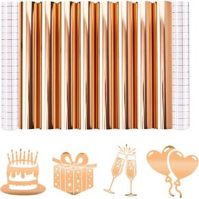 الفينيل الدائم المعدني Tintnut - 10 أوراق 12 "x12" متعدد الألوان فينيل دائم لاصار لآلة القطع ، مواد مقاومة للماء للديكور المنزلي ملصق ذاتي